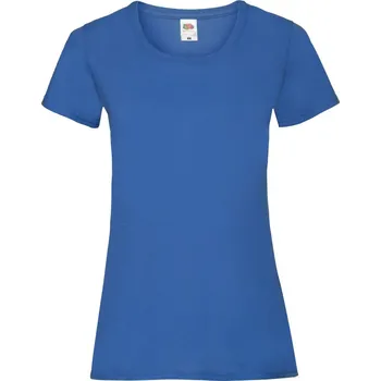 pracovní tričko Fruit of the Loom Tričko Lady-Fit Valueweight T, krátký rukáv, dámské COT16137245004-royal blue XL Modrá královská