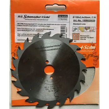 Pilový kotouč SCHUMACHER Pilový kotouč 150x20mm 20 zubů