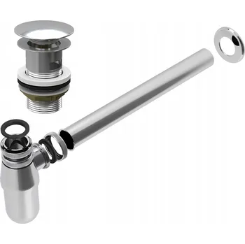 Sifon UMYVADLOVÝ SIFON MOSAZNÝ CHROMOVANÝ + ZÁTKA KLIK KLAK