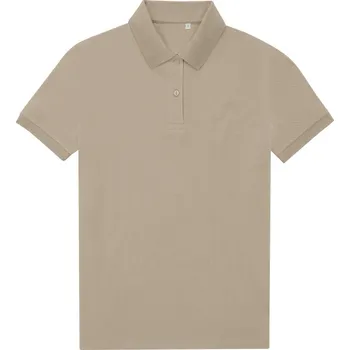 Pánské tričko B&C Polokošile B&C My Eco Polo 65/35 women, krátký rukáv, dámská COT01W46535301-mastic S Mastic