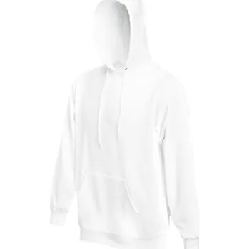 pracovní mikina Fruit of the Loom Mikina Classic Hooded Sweat s kapucí COT16220800104-white XL Bílá