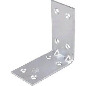 Tesařské kování Úhelník spojovací stavební Ocelová konzole 60x60x30x2mm pozinkovaná