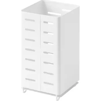 Odkapávač na nádobí ODKAPÁVAČ NA PŘÍBORY KOVOVÝ BÍLÝ 10 cm x 10 cm x 18 cm IKEA AVSTEG