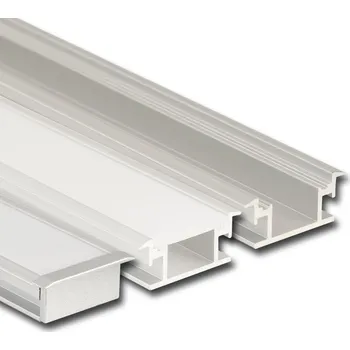 LED páska Nášlapný hliníkový profil BR, 27x11 mm, bez difuzoru, 2 m