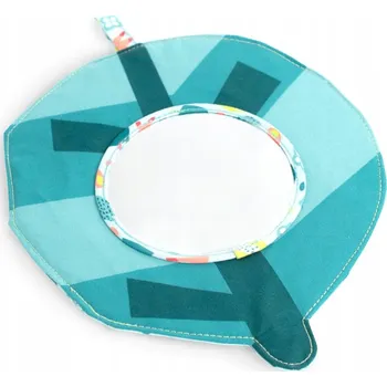 Hračka pro nejmenší MINILAND SENZORICKÉ ZRCÁTKO PRO MIMINKA - LIST