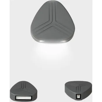 Venkovní osvětlení KOHLLIGHTING Nástěnné svítidlo PRISMA DUE 138x143mm tamvě šedá 7W 3000K IP54 - KOHL-Lighting KHL K60008.01.WS.DG-DG.70.ST.8.30