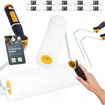 Malířský váleček 10x Váleček Malířský Pěnový 25 cm na Malování Barvy Laku Houbový 2x Držadlo H0