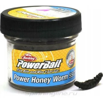 Umělá nástraha BERKLEY POWERBAIT Medový Červ ČERNÝ 2,5 CM