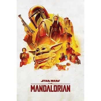 Obraz Plakát Star Wars The Mandalorian bez rámu 61 x 91,5 cm