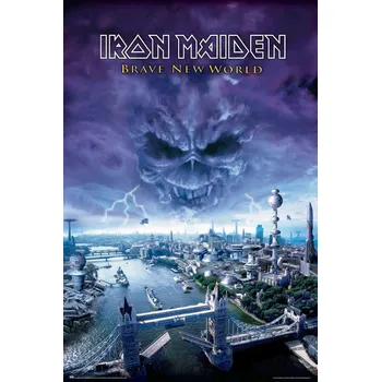 Obraz Plakát Iron Maiden Brave New World bez rámu 61 x 91,5 cm