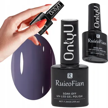 Lak na nehty ŠPINAVĚ FIALOVÝ HYBRIDNÍ LAK S LESKEM UV LAK OnlyU/L037