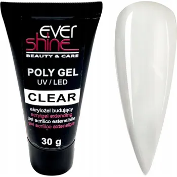 Lak na nehty AkryloGel Flexy PolyGel 30 ml na nehty CLEAR (ČIRÝ)