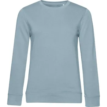 pracovní mikina B&C Mikina B&C Inspire Crew Neck, dámská COT01W32Bx5400-blue fog XS Modrá fog