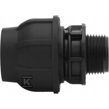 Vodovodní potrubí Gebo Plastová spojka VNĚJŠÍ ZÁVIT 75x2 1/2" pro PE trubky 1300750