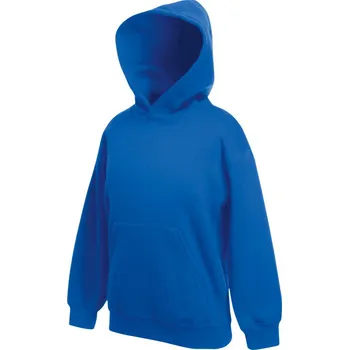 Chlapecké kalhoty Fruit of the Loom Mikina Classic Kids Hooded Sweat s kapucí, dětská COT162043450a8-royal blue Modrá královská 164