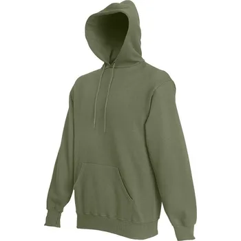 pracovní mikina Fruit of the Loom Mikina Classic Hooded Sweat s kapucí COT162208a3803-classic oli L Olivová