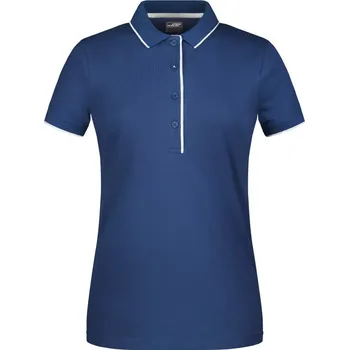 Pánské tričko James & Nicholson Polokošile JN 727 s kontrastní légou, krátký rukáv, dámská COT02072796302-navy/white M Navy/bílá