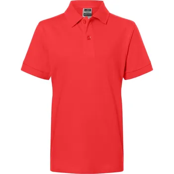 Dětská móda James & Nicholson Polokošile JN 70K, krátký rukáv, dětská COT02070K15300-tomato XS Červená tomato