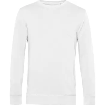 pracovní mikina B&C Mikina B&C Inspire Crew Neck, pánská COT01U31B00100-white Bílá XS