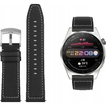 Řemínek na hodinky Řemínek MBM pro Huawei 22mm černý