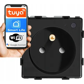 Elektrická zásuvka Chytrá domácí Elektrická Zásuvka DC Smart Home černá