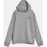 MIKINA GANT GRAPHIC SCRIPT RELAXED HOODIE LIGHT GREY MELANGE