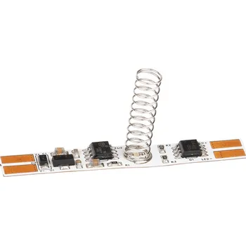 Dotykový stmívač LED pásku do hliníkových profilů, s konektory, pružinou a paměťovou funkcí, max. 2A, 8mm