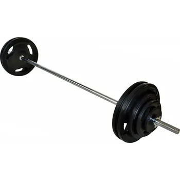 Nakládací činka s pogumovanými kotouči - 67 kg