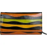 Barevná dámská lakovaná kožená peněženka