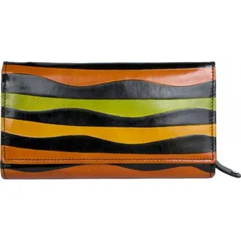 Peněženka FLW Barevná dámská lakovaná kožená peněženka Vícebarevná