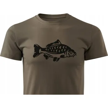 Pánské tričko Tričko ForestMax Tričko FORESTMAX pro Rybáře s potiskem krátký rukáv vel. L