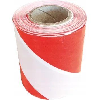 Lepicí páska VÝSTRAŽNÁ PÁSKA bílo-červená 100 M, šířka 75MM