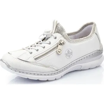 Dámské polobotky DÁMSKÉ POLOBOTKY RIEKER L32P2-80 BÍLÁ Barva: BÍLÁ, Velikost: 40