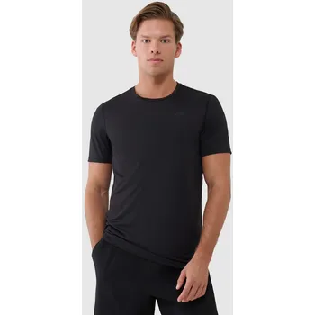 Pánské tričko Pánské funkční triko 4F 4FWSS25TFTSM1215 DEEP BLACK XL