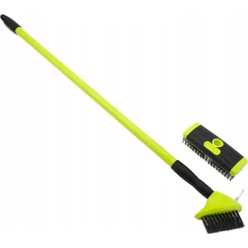 Kartáč na čištění zámkové dlažby s teleskopickou násadou + koště