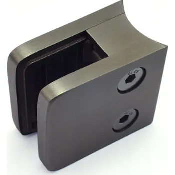 Zábradlí Držák skla Model 21 pro trubku o průměru 42,4 mm, broušený + Gumové podložky