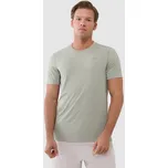 Pánské funkční triko 4F 4FWSS25TFTSM1215 OLIVE XXL