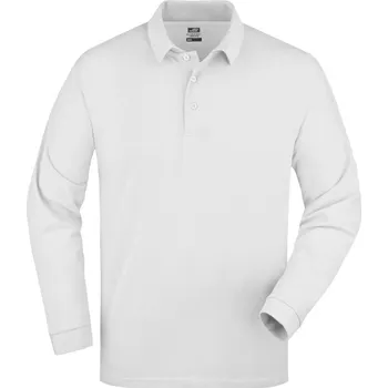James & Nicholson Polokošile JN 22, dlouhý rukáv COT02002200101-white S Bílá