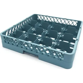 přísavka na sklo Koš na skleněné talíře do myčky nádobí - 50 x 50 cm - 16 přihrádek | Maxima, 09507106