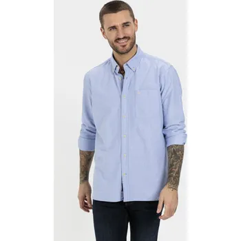 Oblečení a móda KOŠILE CAMEL ACTIVE LONGSLEEVE SHIRT SKYLIGHT