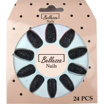 Umělé nehty UMĚLÉ BROKÁTOVÉ TIPY NA NEHTY - 24 ks - ZC7