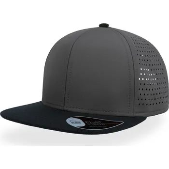 Pracovní přilba Atlantis Headwear Kšiltovka Bank, 6 panelová COT33013326199-dark grey/b UNI Šedá tmavá/černá