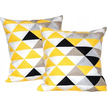 Povlak na polštářek DEKORAČNÍ POVLAKY NA POLŠTÁŘE POVLAK 45 X 45 SADA 2 KUSŮ NA POLŠTÁŘKY DO DOMU