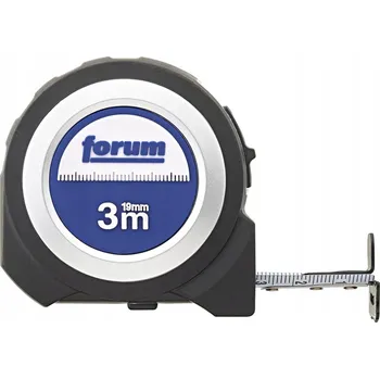 metr Svinovací metr 3m x 19mm pogumovaný + háček FORUM