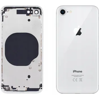 Pouzdro na mobilní telefon Kompletní stříbrný kryt pro Apple