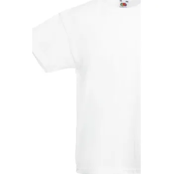 Chlapecké kalhoty Fruit of the Loom Tričko Kids Original T-Shirt, krátký rukáv, dětské COT161019001t1-white Bílá 12-13