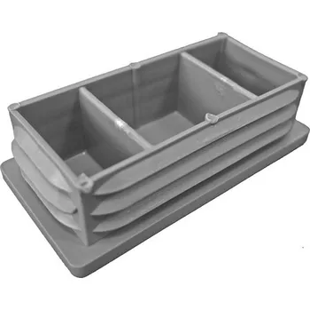 Příslušenství pro plot Zátka obdélníková 80×40 mm šedá