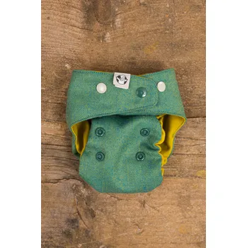 Zavinovačka Vlněná Zavinovačka LennyLamb - zelená s motivem rybí kosti MOS