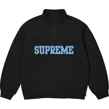 Pánské oblečení Supreme Collegiate Half Zip Pullover Barva: Černá, Velikost: XL