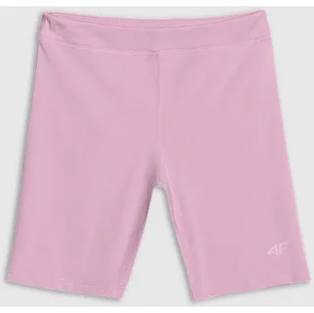 Dámské kalhoty Dětské elastické kraťasy 4F 4FJWSS25TFSTF041 LIGHT PINK 146-152